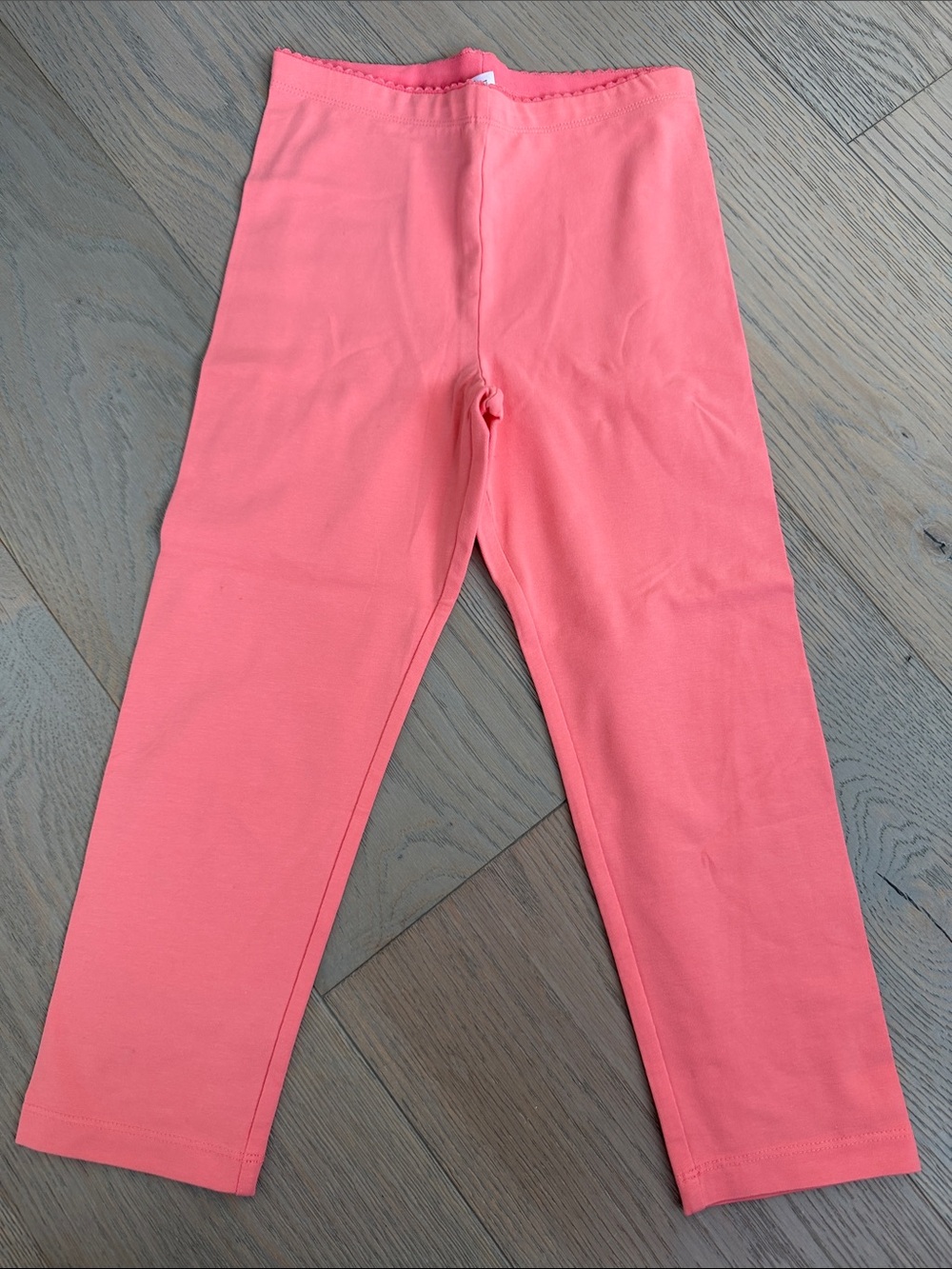 Tea Collection Coral Pink Stretch Capri Leggings Size 10